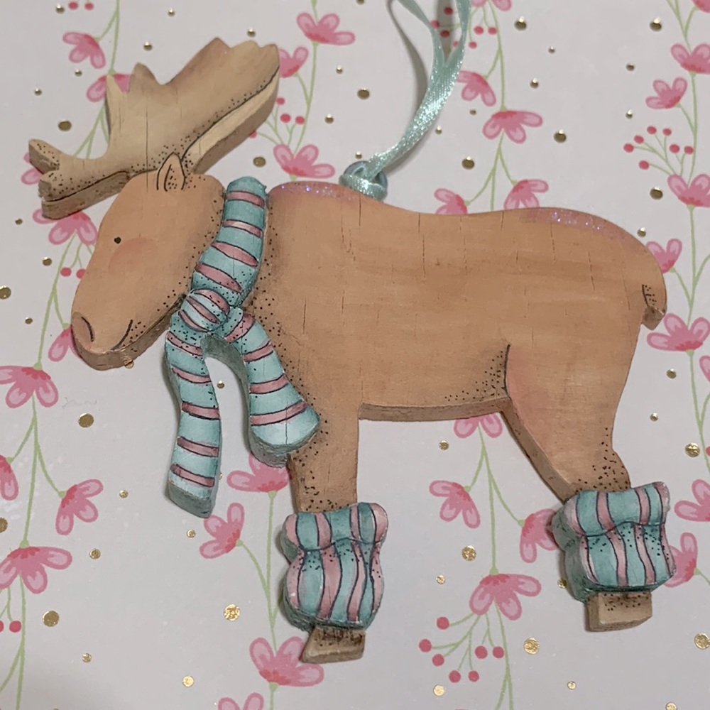 Alaska Moose wood ornament Mary Harper #2